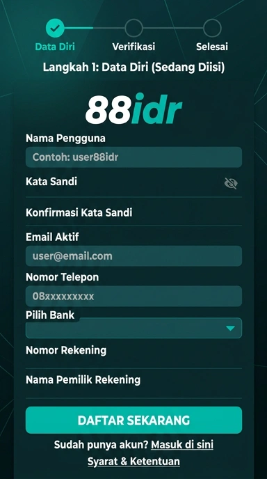 Panduan Lengkap Registrasi Akun 88idr Android