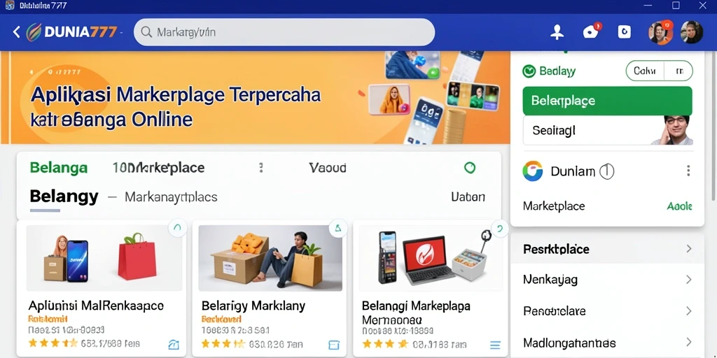 Tampilan antarmuka DUNIA777 yang user-friendly untuk belanja online.
