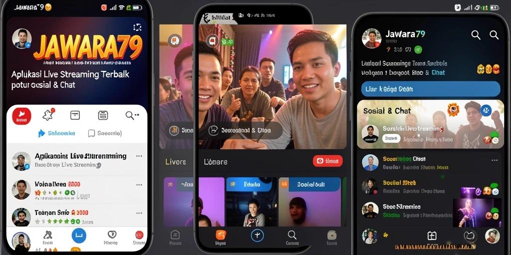 Antarmuka JAWARA79 yang menarik dan fungsional untuk Live Streaming.