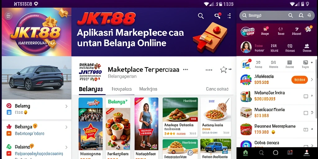 Tampilan antarmuka utama aplikasi JKT88 yang menarik dan fungsional.