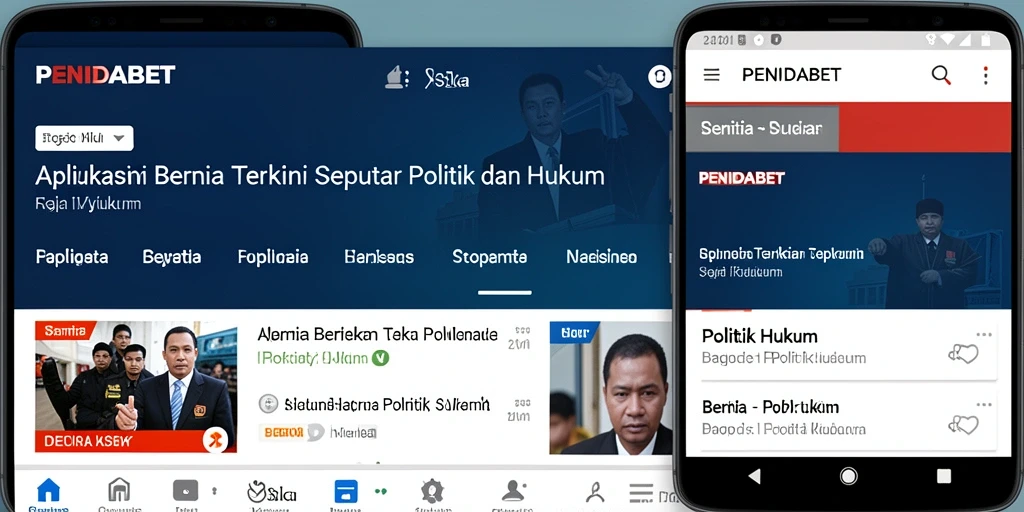 Tampilan antarmuka pengguna aplikasi PENIDABET yang informatif.