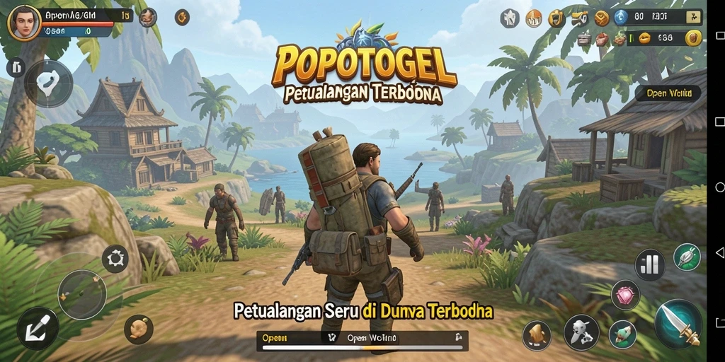 Tampilan antarmuka seru dari dunia terbuka POPOTOGEL.