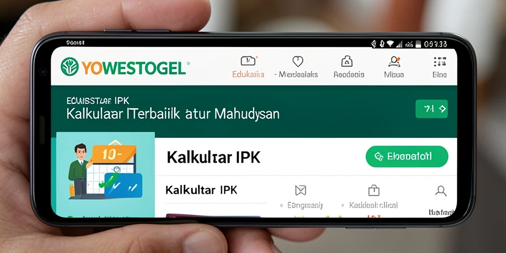 Antarmuka sederhana dan fungsi Kalkulator IPK yang mudah digunakan.